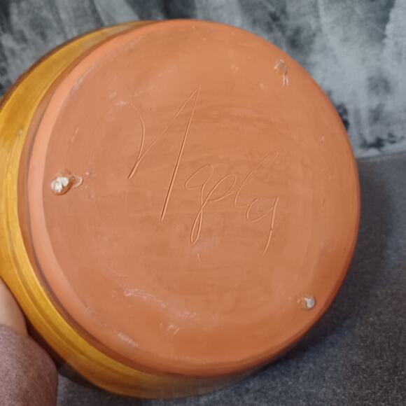 Large Lisa Naples Vintage Serving Bowl Vintage Late 80's - Picture 5 of 7